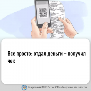Все просто: отдал деньги – получил чек.