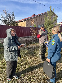 15 октября 2026г. в Туймазах прошёл совместный рейд по профилактике пожаров с участием сотрудников администрации города и инструктора ЦСПП Госкомитета РБ по ЧС