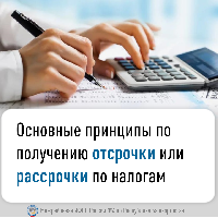 Основные принципы по получению отсрочки или рассрочки по налогам